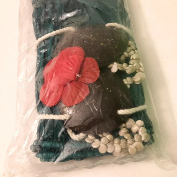 Hawaiin Hula Girl Costume With Raffia Skirt And Coconut Top Child Size Halloween - Picture 12 of 16